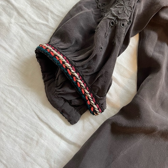 Johnny Was Jade Iota Maxi Dress Steel Grey Small - Picture 8 of 9